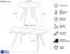 WFL GROUP Esstisch Vero ausziehbar verlängerbar rund modern mit Schwarzen Holzbeinen (MADE IN EU, XXL Groß – 80/90/100 cm ausziehbar auf 130/190/200/300 cm), platzsparender Tisch für kleine Küche, Esszimmer oder Wohnzimmer Bild 3