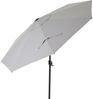 SIENA GARDEN Bosco Mittelstockschirm anthrazit/hellgrau Ø 300 cm Gestell Aluminium anthrazit, Bezug 100% Polyester, 280g/m² in hellgrau-meliert, UPF 50+ Bild 4