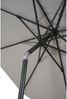 SIENA GARDEN Bosco Mittelstockschirm anthrazit/hellgrau Ø 300 cm Gestell Aluminium anthrazit, Bezug 100% Polyester, 280g/m² in hellgrau-meliert, UPF 50+ Bild 5