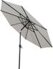 SIENA GARDEN Bosco Mittelstockschirm anthrazit/hellgrau Ø 300 cm Gestell Aluminium anthrazit, Bezug 100% Polyester, 280g/m² in hellgrau-meliert, UPF 50+ Bild 3