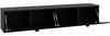 Lowboard >LIBERTAD< Hängeschrank, Schwarz Glanz / Schwarz - 178,8x37,5x34,8cm (BxHxT) Bild 5