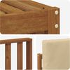 vidaXL Outdoor-Sofagarnitur mit Kissen 5 pcs Natur und Beige 3374643 Bild 5