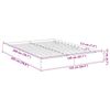 vidaXL Bettgestell Schwarz 140x200 cm Holzwerkstoff 842022 Bild 5