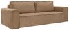 Wohnero24 Modernes Sofa MARVIN 233 x 104 cm – Hochwertiger, gemütlicher Cordstoff – Schlaffunktion 185 x 155 cm – Farbe: Hellbraun Bild 4