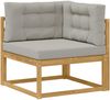 vidaXL Outdoor-Sofagarnitur 7 pcs Weiß und Hellgrau 3386735 Bild 5