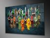 dekoratives Gemälde aus gehärtetem Glas, '0464', 46 x 0,4 x 72, Mehrfarbig Bild 3