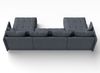AX LIVING Ecksofa grau Veliro Sofa U Form mit Schlaffunktion, 345 cm Bild 4