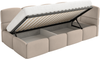 Selsey 'Cloudy' Kinderbett 90x200, Rausfallschutz, Kopfteil rechts, Beige Bild 4