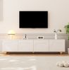 TV-Lowboard mit 4 Türen, 180 x 40 x 45 cm, weiß Bild 5