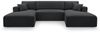 AX LIVING Sofa U Form mit Schlaffunktion – Catea U Cord Wohnlandschaft 364 cm Bild 2