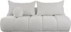 WFL GROUP Schlafsofa Milla mit Bettkasten – 3 Sitzer Couch mit Schlaffunktion, Bettfunktion, MADE IN EU, Schlaffläche 150 × 200 cm, Skandinavische Polstercouch im modernen Design – Weicher Boucle Bild 2