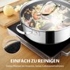 BEZIA Schmorpfanne 28cm Induktion mit Deckel 5,1l Edelstahl beschichtet Bild 5