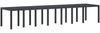 vidaXL Gartentisch Anthrazit 400 x 100 x 73 cm Poly-Rattan 3378528 Bild 2