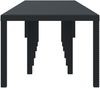 vidaXL Gartentisch Anthrazit 400 x 100 x 73 cm Poly-Rattan 3378528 Bild 5