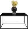 House Nordic Couchtisch, schwarz, schwarzes Gestell, 60x90x45 cm Bild 3