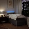vidaXL Boxspringbett mit Matratze Taupe 100x200 cm Stoff 3289664 Bild 5
