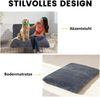 LVHOM Relaxsessel in Cord-Optik, Loungesessel mit Massivholzrahmen und verdicktem Kissen, Ergonomische Polsterliege für Wohnzimmer & Schlafzimmer, Grau Bild 4