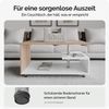 CASARIA® Couchtisch Orlando 95x55x50cm Weiß Eiche Holz Wohnzimmertisch Bild 5