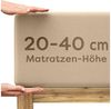 Wolkenfeld Spannbettlaken Boxspringbett Bettlaken - Spannbetttuch für Matratzen bis 40cm, Jersey, Gummizug: rundum, (1 Stück), Elastisch & Rutschfest: 90x200, 140x200, 160x200, 180x200 & Übergrößen Bild 2