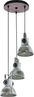 Eglo 49647 Pendelleuchte BARNSTAPLE braun-patina, schwarz Zink E27 3X40W Ø27cm H:150cm dimmbar Bild 2