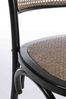 Stuhl Lerras aus Rattan und Ulmenholz, klassisch, schwarz, komfortabel für Dein Zuhause Bild 3