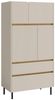 Marmex Möbel Hochkommode LUCA LC5 4 Türiger Schrank 2 Schubladen, Kommode, Sideboard Bild 1