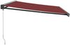 vidaXL Markise Manuell Weinrot 500x300 cm 3215322 Bild 4