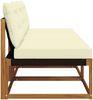 vidaXL 3 Stück Outdoor Mittelsofa Massives Akazienholz und Textilene 900645 Bild 5