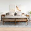 vidaXL Nachttische mit Schublade 2 Stk. Räuchereiche 35x34x66,5 cm 858722 Bild 3