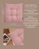 MAGMA Stuhlkissen Sitzkissen INGA - ca. 35 x 35 x 5 cm Cordstoff 4er Set rose Bild 4