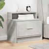 vidaXL Nachttisch mit Schublade Betongrau 51x31x47 cm 858674 Bild 3
