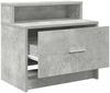 vidaXL Nachttisch mit Schublade Betongrau 51x31x47 cm 858674 Bild 5