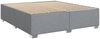 vidaXL Boxspringbett mit Matratze Hellgrau 200x200 cm Stoff 3285995 Bild 5