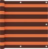 vidaXL Balkon-Sichtschutz Orange und Braun 90x600 cm Oxford-Gewebe 134931 Bild 1