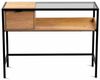 Konsolentisch >Mandurah 4< Schublade, Ablage, in Dekor Eiche / schwarz - 100x40x75 (BxHxT) Bild 4