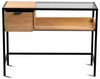 Konsolentisch >Mandurah 4< Schublade, Ablage, in Dekor Eiche / schwarz - 100x40x75 (BxHxT) Bild 5