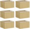 vidaXL Aufbewahrungsbox mit transparentem Oberfenster 6 pcs Creme 42024708 Bild 2