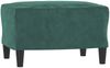 vidaXL Sessel mit Hocker Dunkelgrün 60 cm Samt 3201166 Bild 5