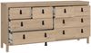 Dmora Kommode Kovsova, Wohnzimmerbuffet, Wohnzimmer-Sideboard, Moderne Küchen-Speisekammer, 160x38 h80 cm, Eiche Bild 4