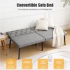 oyajia Schlafsofa mit Bettfunktion, klappbarer 2-Sitzer mit verstellbarer Rückenlehne, Polsterbett Multifunktion-Schlafsofa mit verstellbarer Rückenlehne, Ergonomisch, Max. bis 180KG Bild 4