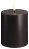 Moods & More LED-Blockkerze in Charcoal – Ø 7 4 cm x H 10 cm Bild 1