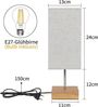 ZMH Tischleuchte Schlafzimmer Touch Nachttischlampe - Warmweiß Dimmbar Bild 2