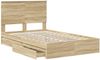 vidaXL Aufbewahrungsbett Sonoma-Eiche 120 x 200 cm Holzwerkstoff 3411224 Bild 5