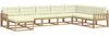 vidaXL Outdoor-Sofagarnitur 8 pcs Weiß und Creme 3386859 Bild 2