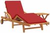 vidaXL Sonnenliege 2 pcs Rot Massivholz Akazie 3325183 Bild 2