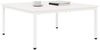 vidaXL Couchtisch Weiß 100 x 100 x 45 cm Massives Kiefernholz 892770 Bild 3