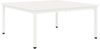 vidaXL Couchtisch Weiß 100 x 100 x 45 cm Massives Kiefernholz 892770 Bild 2
