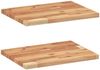vidaXL Schweberegale 2 Stk. 40x30x2 cm Massivholz Akazie Ölbehandelt 3279524 Bild 2