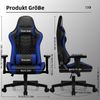 Gaming Stuhl Wippfunktion verstellbare Lendenkissen 170° Bürostuhl 150 kg Bild 3