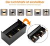 LETGOSPT Wandleuchte LED Wandlampe Innen/Außen Aluminium Wandleuchte Auf & ab Einstellbarer, LED fest integriert, warmweiß, 12W Quader LED Außenwandleuchte,IP65 Wasserdichte,für Hallen, Hotel Bild 3
